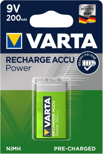 Varta nabíjecí 9V NiMH baterie 200 mAh Ready2Use