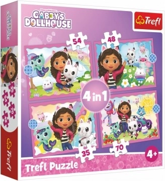 Puzzle 4v1 kocourkův domek Gabi 4+
