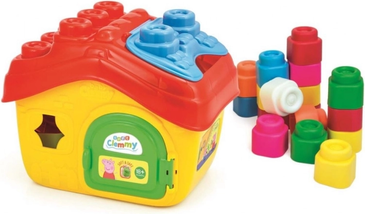Měkké stavební kostky CLEMENTONI Clemmy – domeček PEPPA PIG