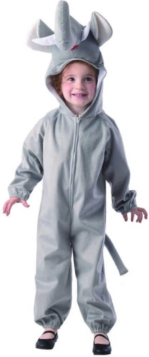 Karnevalový kostým slon pro děti xs (92–104 cm)