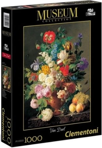 Clementoni museum collection puzzle váza s květinami 1000 dílků