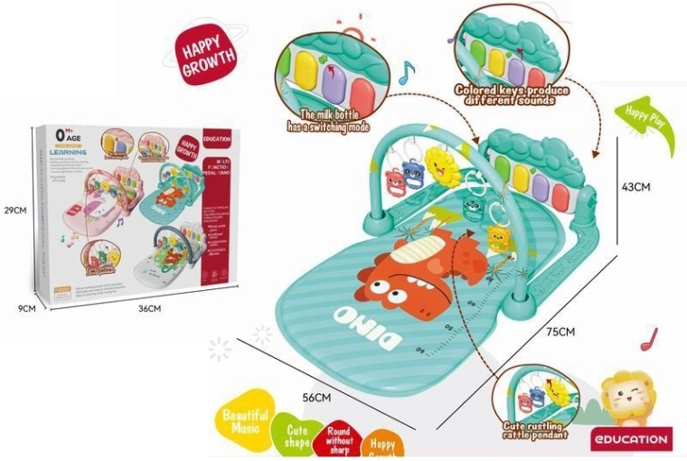 Dino podložka s pianinkem pro děti