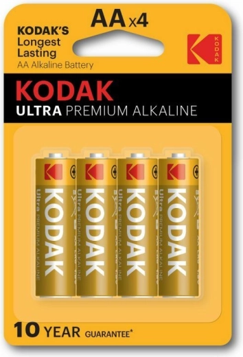 Kodak Ultra Premium alkalické baterie AA 1,5 V, 4 ks