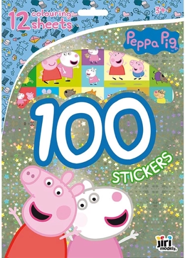 Samolepky a omalovánky Prasátko Peppa – 100 samolepek