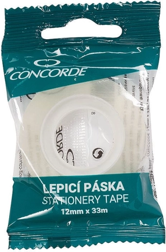 Lepicí páska Concorde 12 mm × 33 m, transparentní