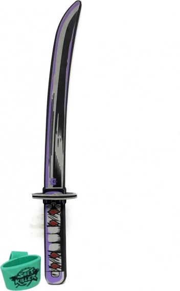Pěnový meč fialový Démon – dětský karnevalový doplněk
