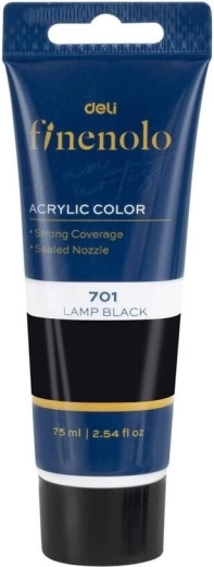 Akrylová barva 75 ml – černá