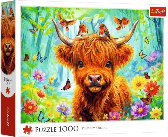 Trefl puzzle 1000: skotská kráva