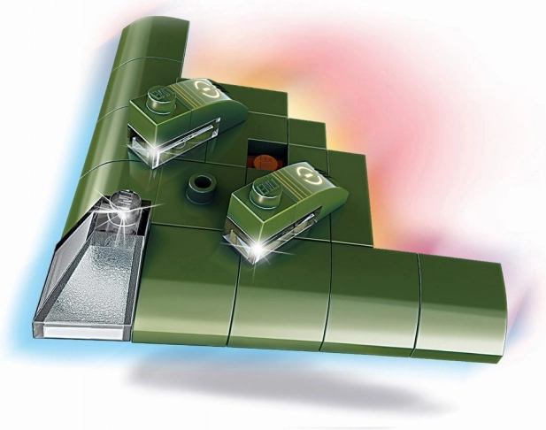 Qman obojživelný bombardér Electric Ray – ministavebnice 38 dílků