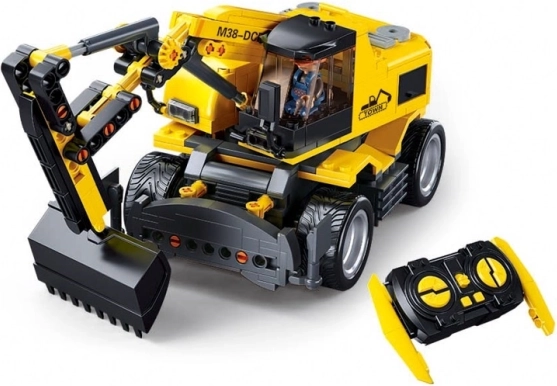 Sluban E7 Kolové Rypadlo s Dálkovým Ovládáním