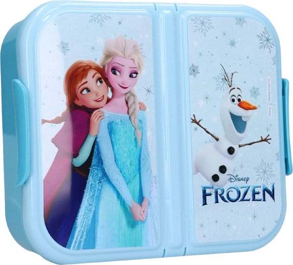 Tříkomorový svačinový box Disney Frozen II eat yum repeat - 1 kus