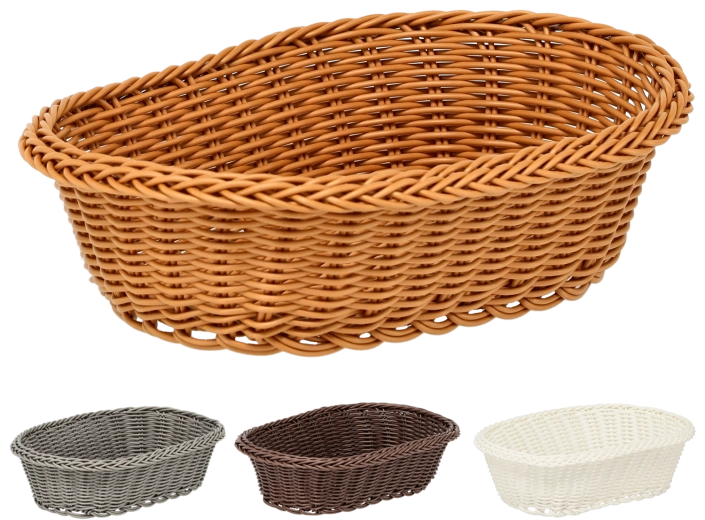 Oválný plastový košík 27 × 20 × 8 cm