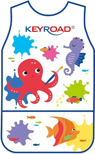 Dětská voděodolná výtvarná zástěra bez rukávů KEYROAD