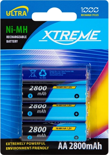 Akumulátory AA NiMH 2800 mAh Xtreme - 4 ks