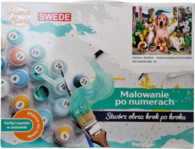 Malování podle čísel – zvířata