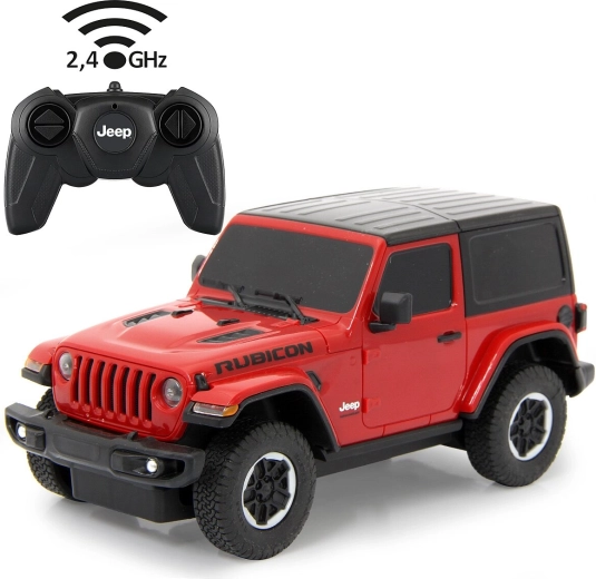 Jamara Jeep Wrangler JL RC auto 1:24 červené 2,4 GHz