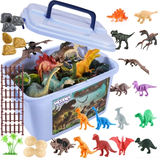 Woopie sada figurek dinosaurů 40 ks v přenosném boxu