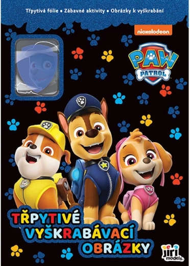 Třpytivé vyškrabávací obrázky Tlapková patrola