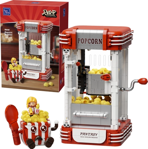 Pantasy retro stavebnice – stroj na popcorn