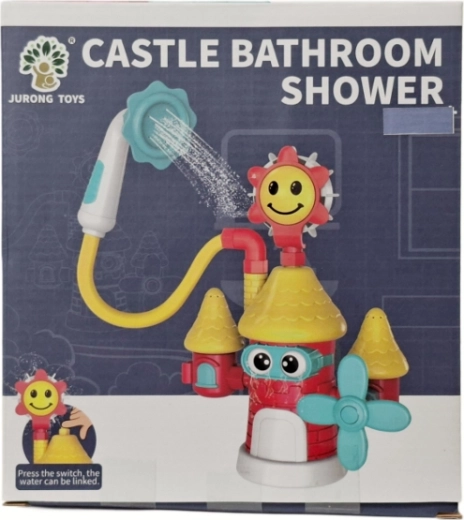 Koupací hračka pro malé děti se sprchovou hlavicí – zámek