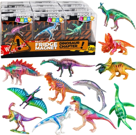 Figurka dinosaura s magnetem na lednici – mix druhů