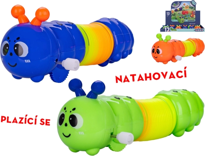 Veselá housenka na klíček pro nejmenší