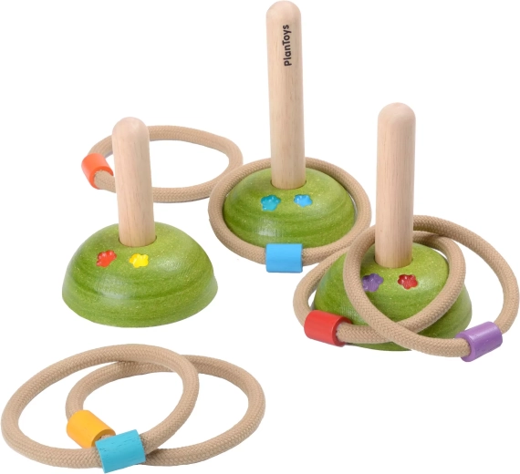 PlanToys házení kroužků louka