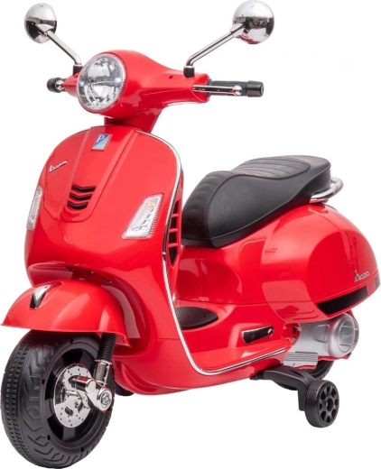 Dětská elektrická motorka Vespa GTS Buddy Toys červená