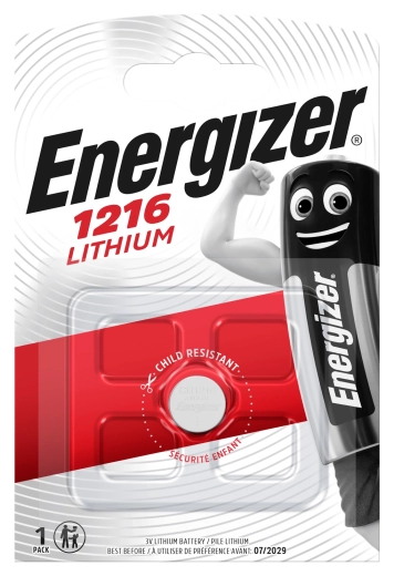 Lithiová knoflíková baterie CR1216 ENERGIZER 3 V