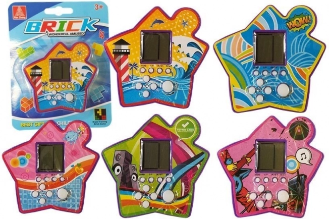 Kapesní Elektronická Hra Tetris Fialová