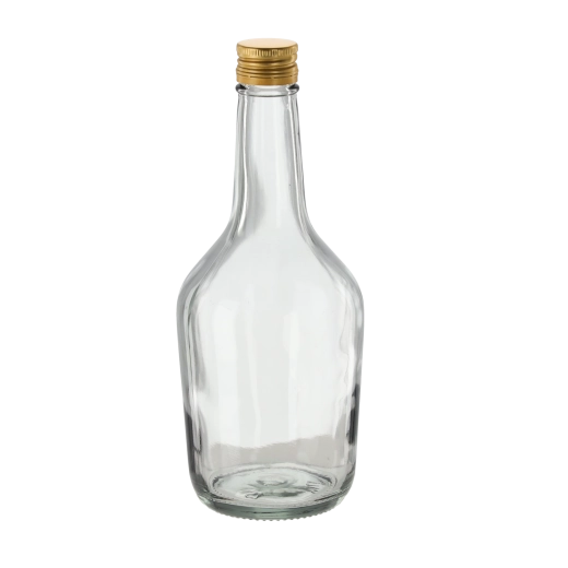 Skleněná láhev na koňak 500 ml se šroubovacím uzávěrem, 8 ks