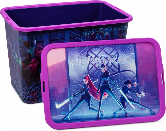 Úložný box K-Pop Demon Hunters s víkem na klip 23 l