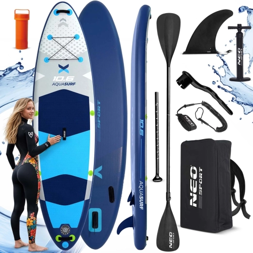 Nafukovací paddleboard AQUASURF 10'6 (320 × 84 × 15 cm) s příslušenstvím