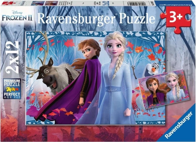 Ravensburger puzzle Ledové království 2 – 2×12 dílků