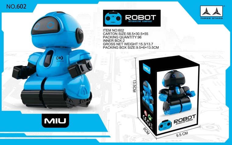 Dálkově ovládaný robot Small Q modrý