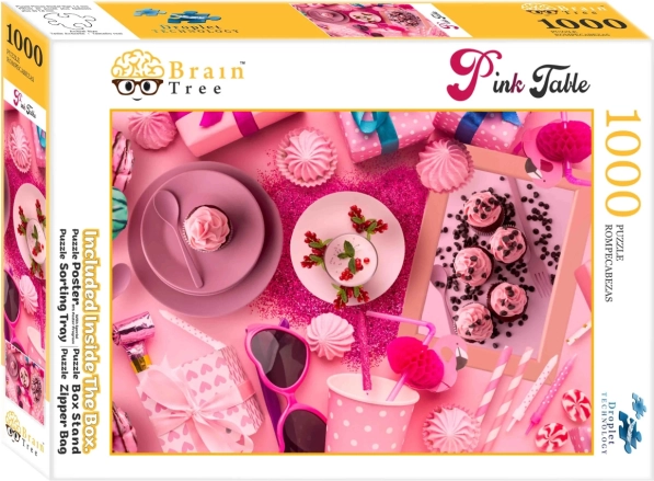 Puzzle Brain Tree Růžově prostřeno