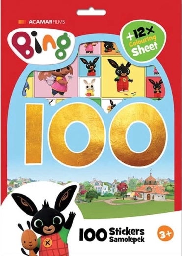 Bing sada omalovánek se samolepkami (více než 100 ks)