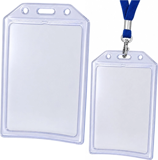 Průhledné pouzdro na identifikační kartu, svislé 10,5 × 6 cm - 1 kus