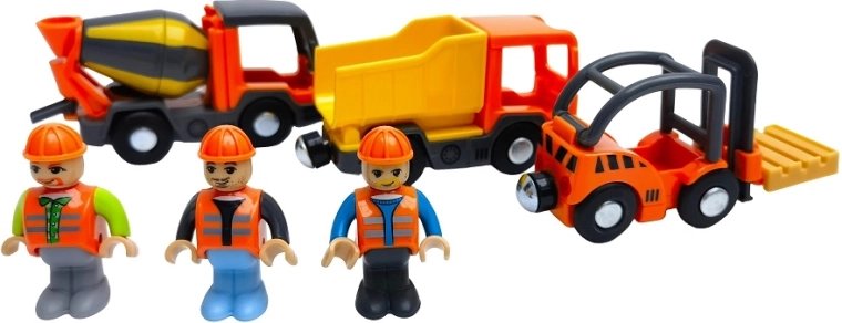 2Kids Toys sada stavebních vozidel s figurkami
