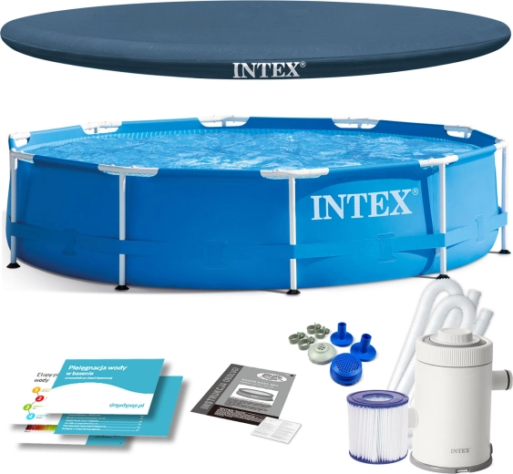 Zahradní rámový bazén 305 × 76 cm s filtrací INTEX
