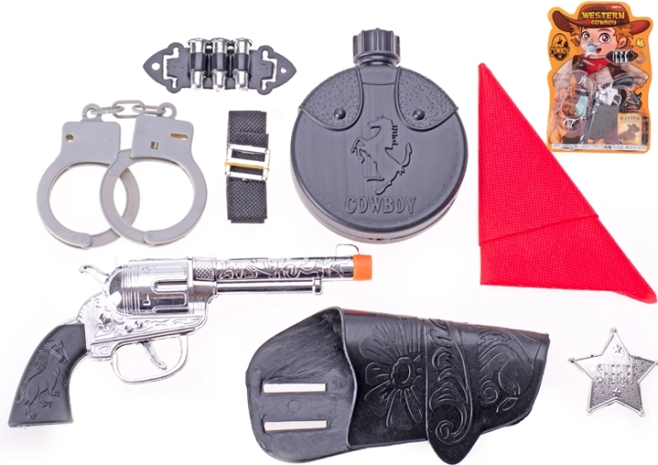 Westernový set – kolt 17 cm s doplňky pro malé kovboje
