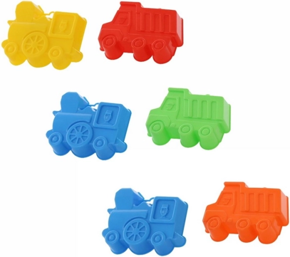 Formičky do písku – auto a mašinka (2 ks)