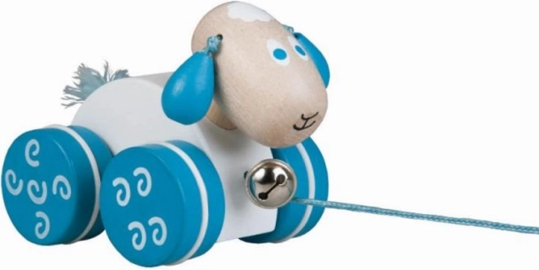 Dřevěná tahací ovečka s rolničkou – EKO balení