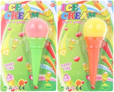 Vystřelovací zmrzlina – pěnový míček na šňůrce