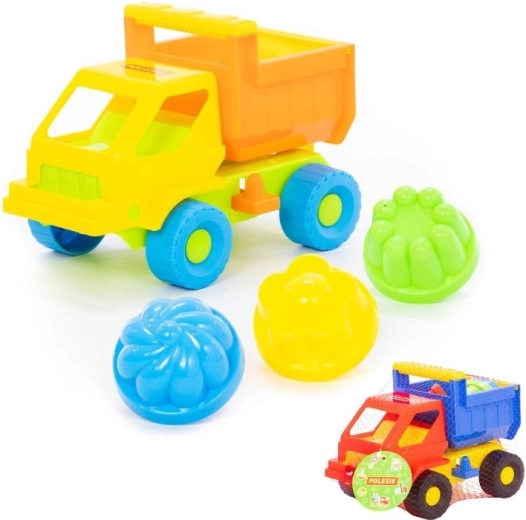 Sada na písek auto Kazimír s formičkami (3 ks)