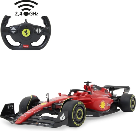JAMARA Ferrari F1-75 dálkově ovládaný model 1:12 červený