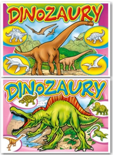 Omalovánky dinosauři s nálepkami