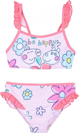 Dívčí dvoudílné plavky Peppa Pig – Růžová (88940)
