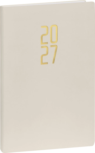 Notique týdenní diář Ponza 2027 krémový 15 × 21 cm