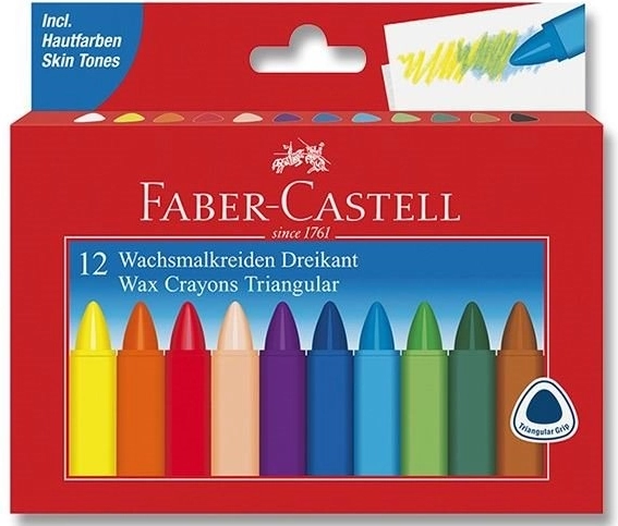 Voskovky trojboké 12 ks FABER-CASTELL